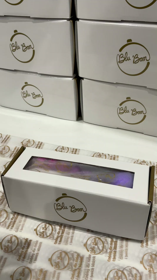 Fioletowo-Różany Spiralny Drop